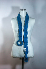 Pull- Through Hand -Knit Scarf - Tae With Jane NY
