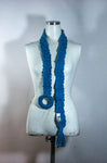 Pull- Through Hand -Knit Scarf - Tae With Jane NY