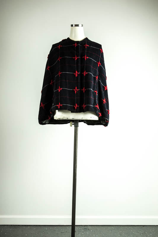 Wool stand collar coat - Tae With Jane NY