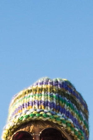 Multi Color Hand-Knit Hat - Tae With Jane NY