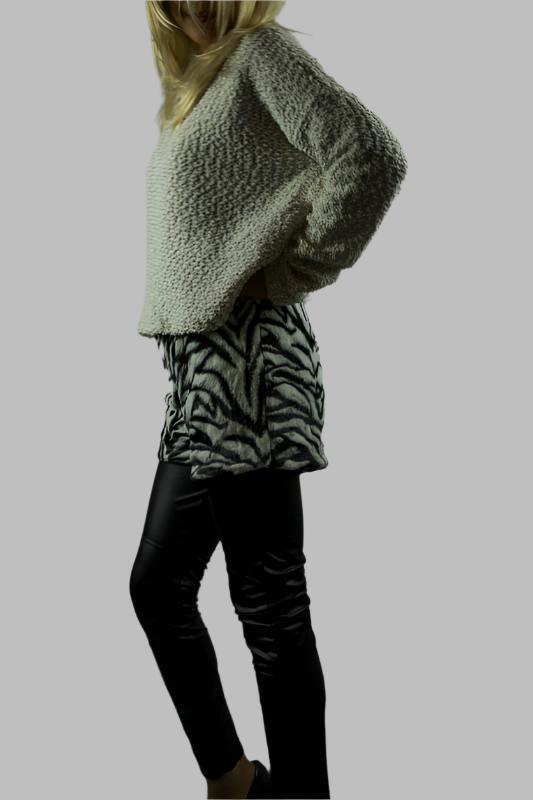 Zebra Faux Fur Shorts - Tae With Jane NY