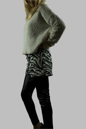 Zebra Faux Fur Shorts - Tae With Jane NY