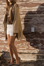 Ivory Wool Shorts - Tae With Jane NY