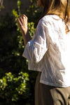 White Embroidered Summer Cotton Top - Tae With Jane NY