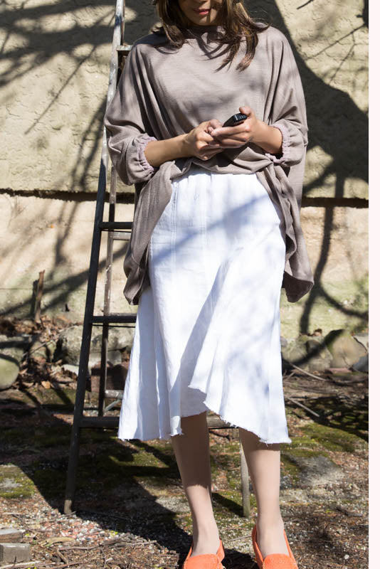 Medium Brown Oversized Top - Tae With Jane NY