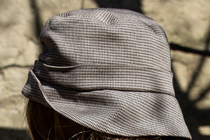 Houndstooth Print Bucket Hat - Tae With Jane NY