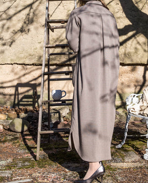 Long Houndstooth Shirt Dress - Tae With Jane NY