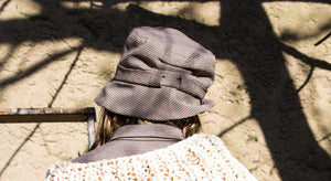 Houndstooth Print Bucket Hat - Tae With Jane NY