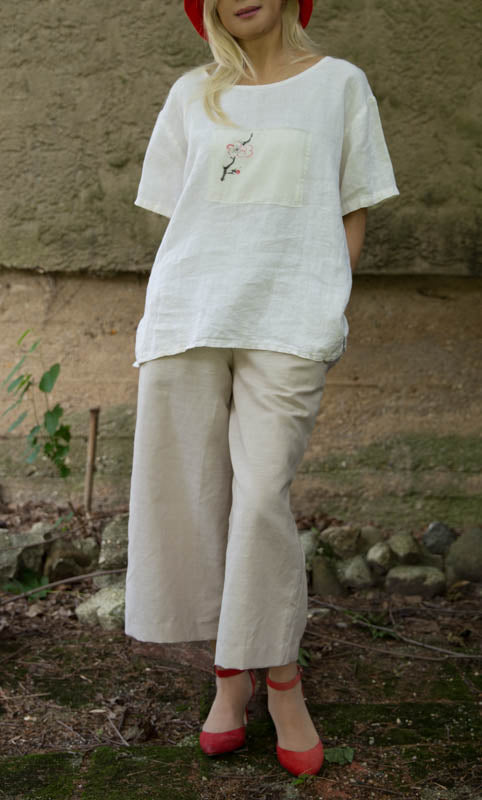 Relaxed Fit  Linen Pants