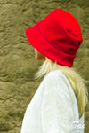 Red Linen Hat