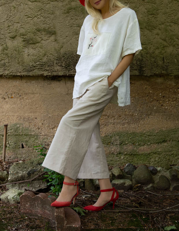 Relaxed Fit  Linen Pants