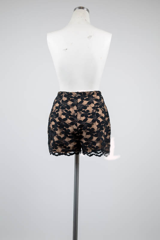 Vintage -Look Black Laced Shorts - Tae With Jane NY