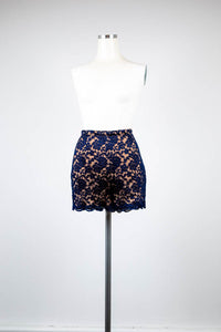 Navy Lace Shorts - Tae With Jane NY