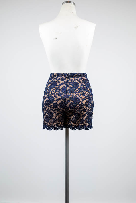 Navy Lace Shorts - Tae With Jane NY