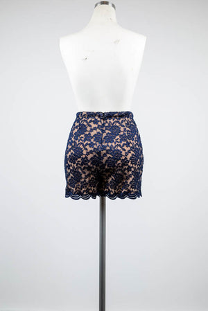Navy Lace Shorts - Tae With Jane NY