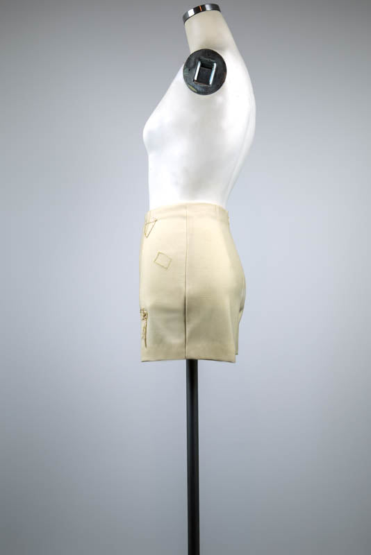 Ivory Wool Shorts - Tae With Jane NY