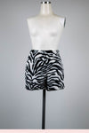 Zebra Faux Fur Shorts - Tae With Jane NY