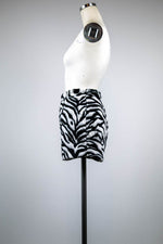 Zebra Faux Fur Shorts - Tae With Jane NY