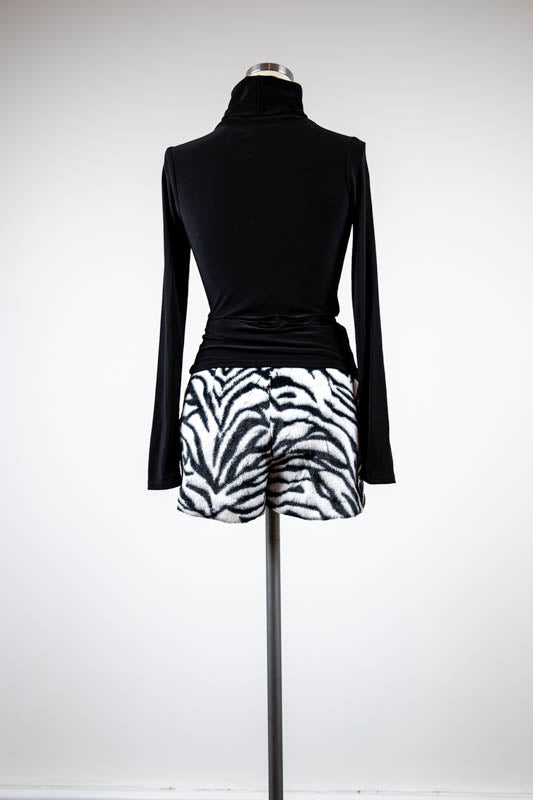 Zebra Faux Fur Shorts - Tae With Jane NY