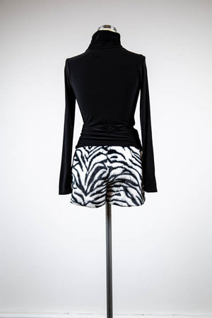Zebra Faux Fur Shorts - Tae With Jane NY