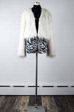White Glamour Faux Fur jacket - Tae With Jane NY