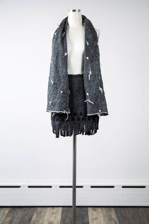Grey Wool Scarf - Tae With Jane NY