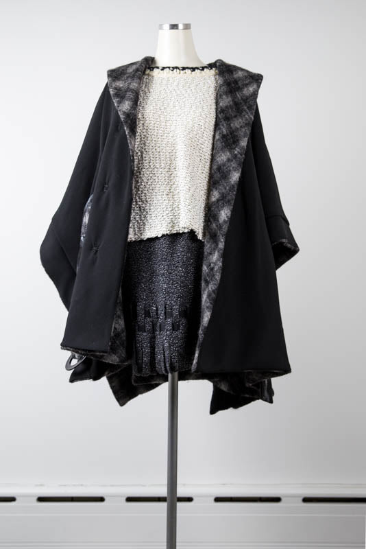 Charcoal Fringe skirt - Tae With Jane NY