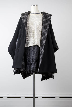 Charcoal Fringe skirt - Tae With Jane NY