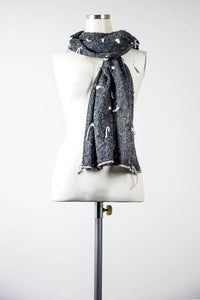 Grey Wool Scarf - Tae With Jane NY