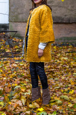 Golden Reversible  Faux Fur Coat