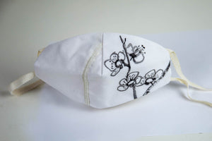 3 Layered Cotton Hand-Print  Mask