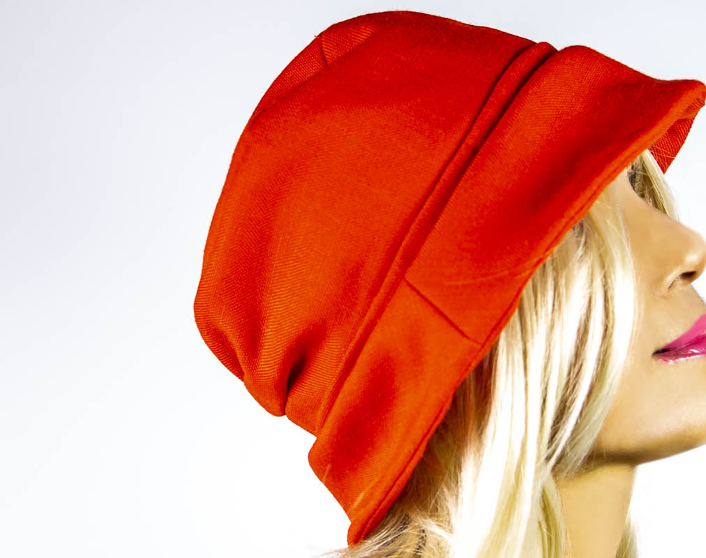 Red Linen Hat
