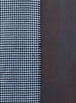 Black and Beige White Hound-tooth Scarf