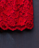 Vintage-Look Red Lace Shorts