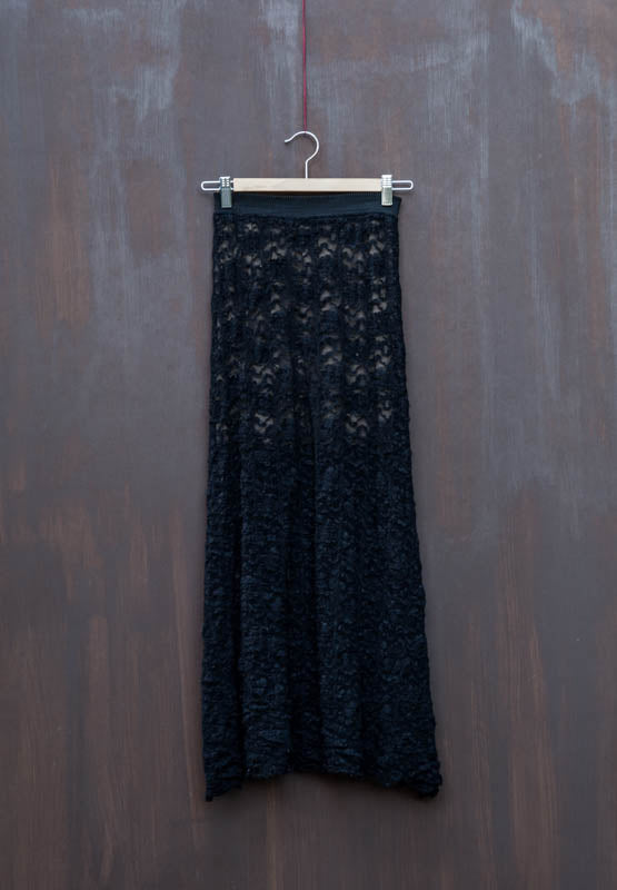 Black Lace Maxi Skirt