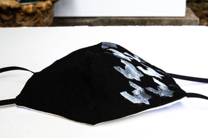 Hound-Tooth Pattern Face Mask
