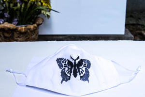 Butterfly Printed Face Mask