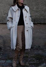 Latte Beige Wool Coat