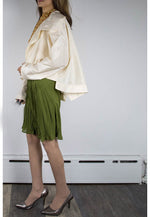 Olive Pleats Skirt