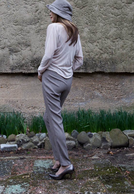 Hound-Tooth slim Pants