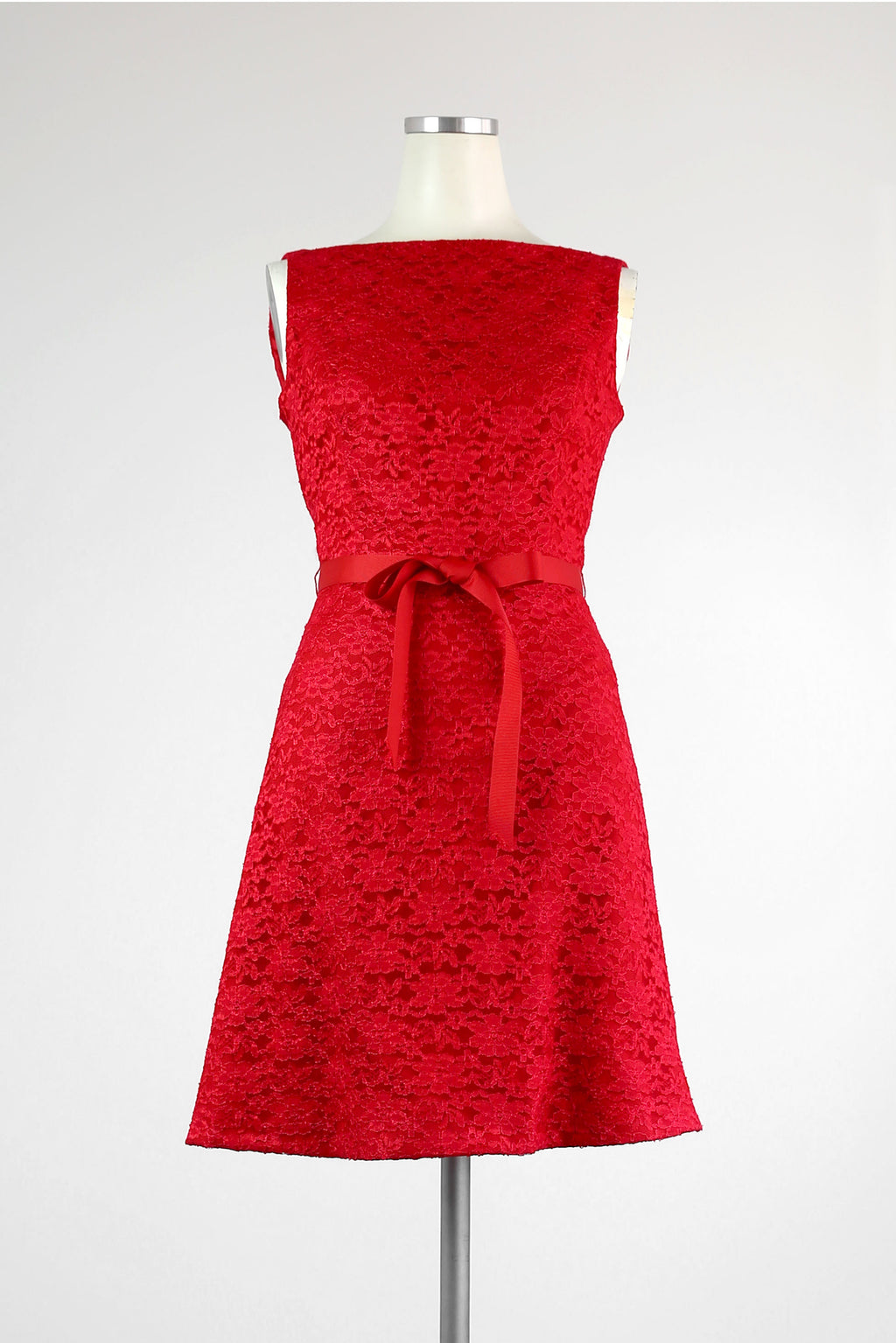 Classic Red Lace Dress with Perfect Fit - Tae With Jane NY