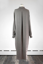 Long Houndstooth Shirt Dress - Tae With Jane NY