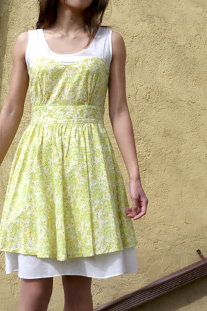 Vintage Look Floral Print Dress - Tae With Jane NY