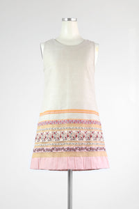 Color Block Linen Dress - Tae With Jane NY