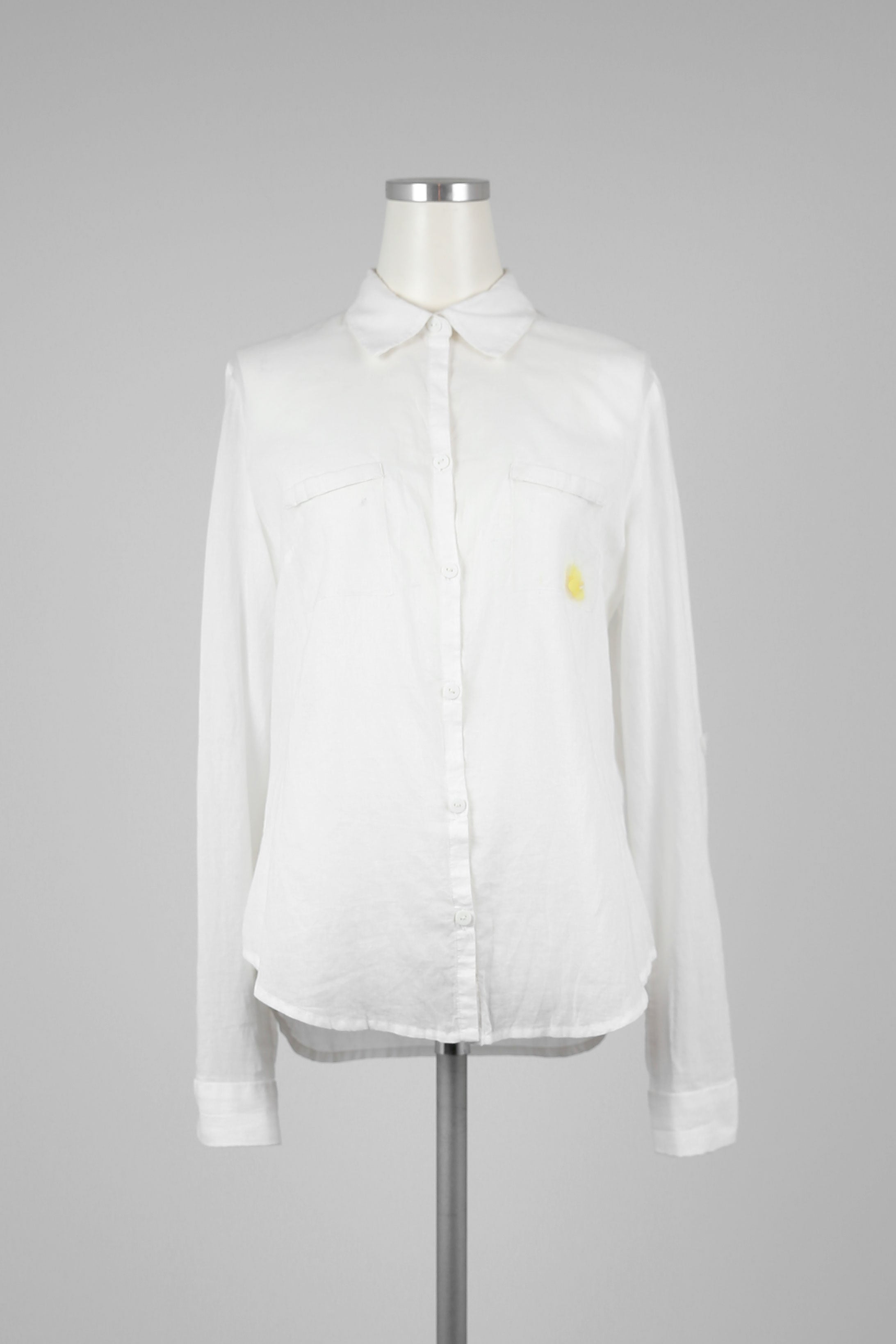 White Light Weight Pocket Shirt - Tae With Jane NY