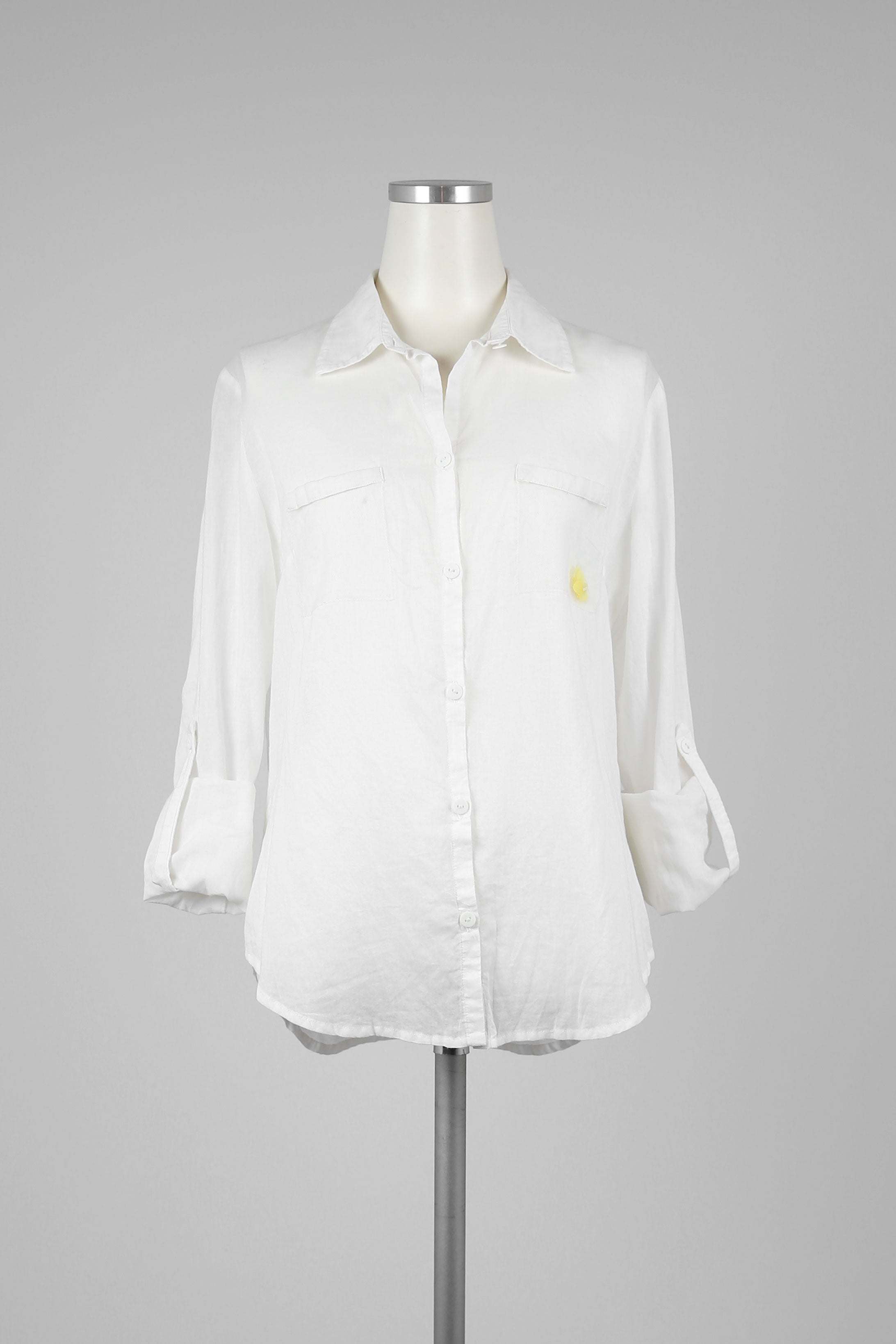 White Light Weight Pocket Shirt - Tae With Jane NY