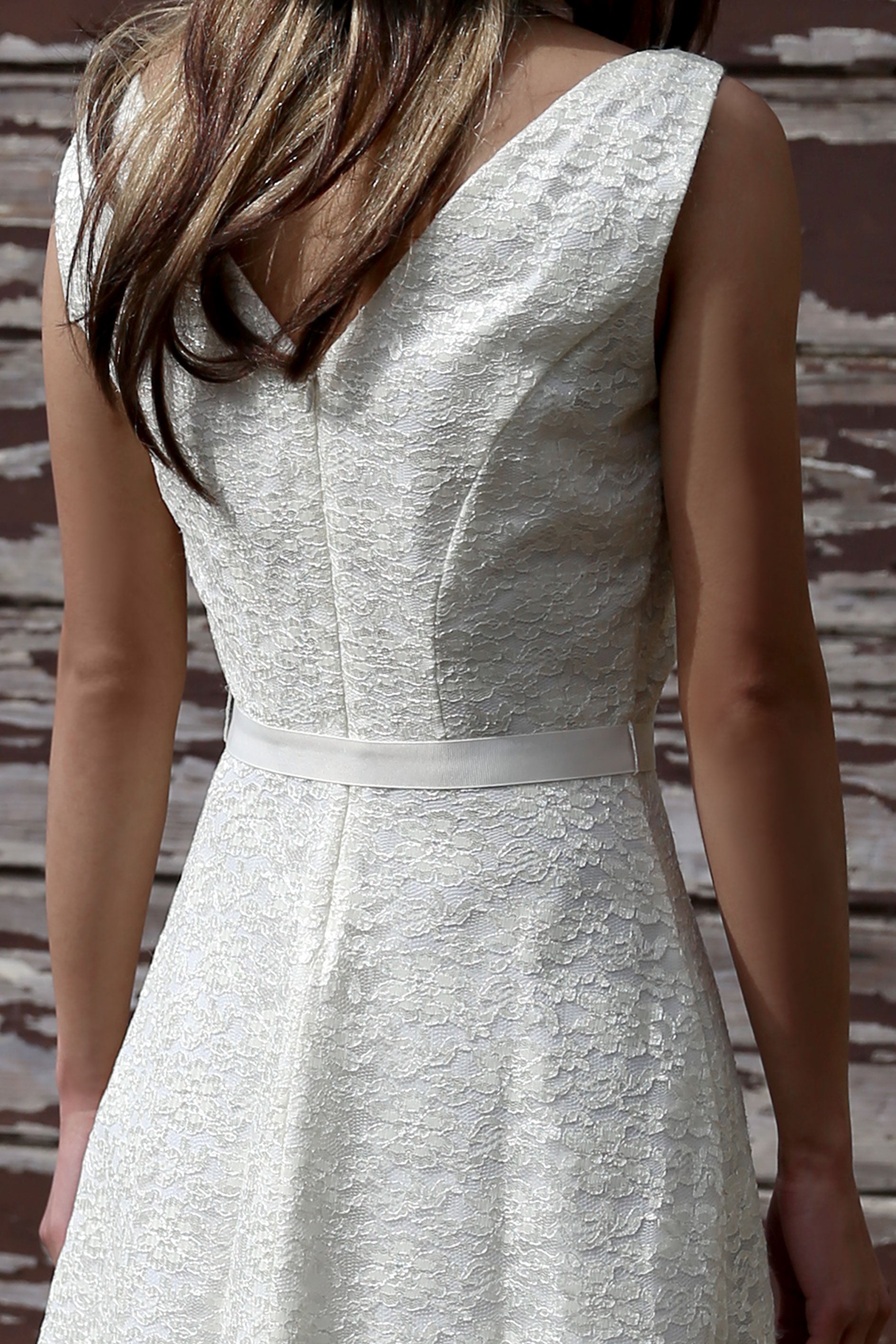 Ivory Lace Dress - Tae With Jane NY