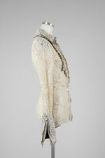 Cream Lace Shirt Blouse - Tae With Jane NY