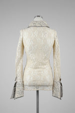 Cream Lace Shirt Blouse - Tae With Jane NY
