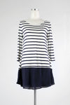 Navy and White Striped Dress - Tae With Jane NY